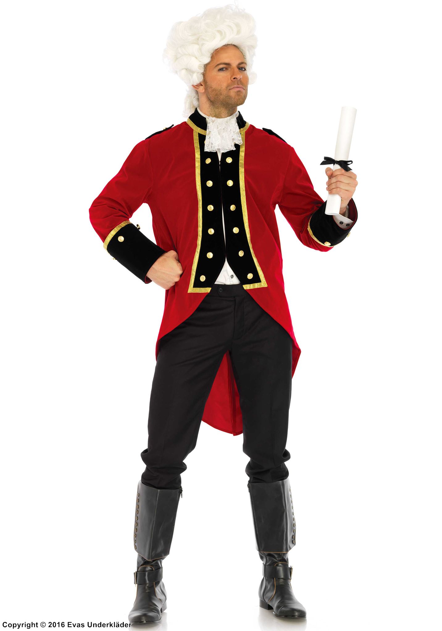 Britischer Rotrock-Soldat, Kostüm-Mantel, Tasten